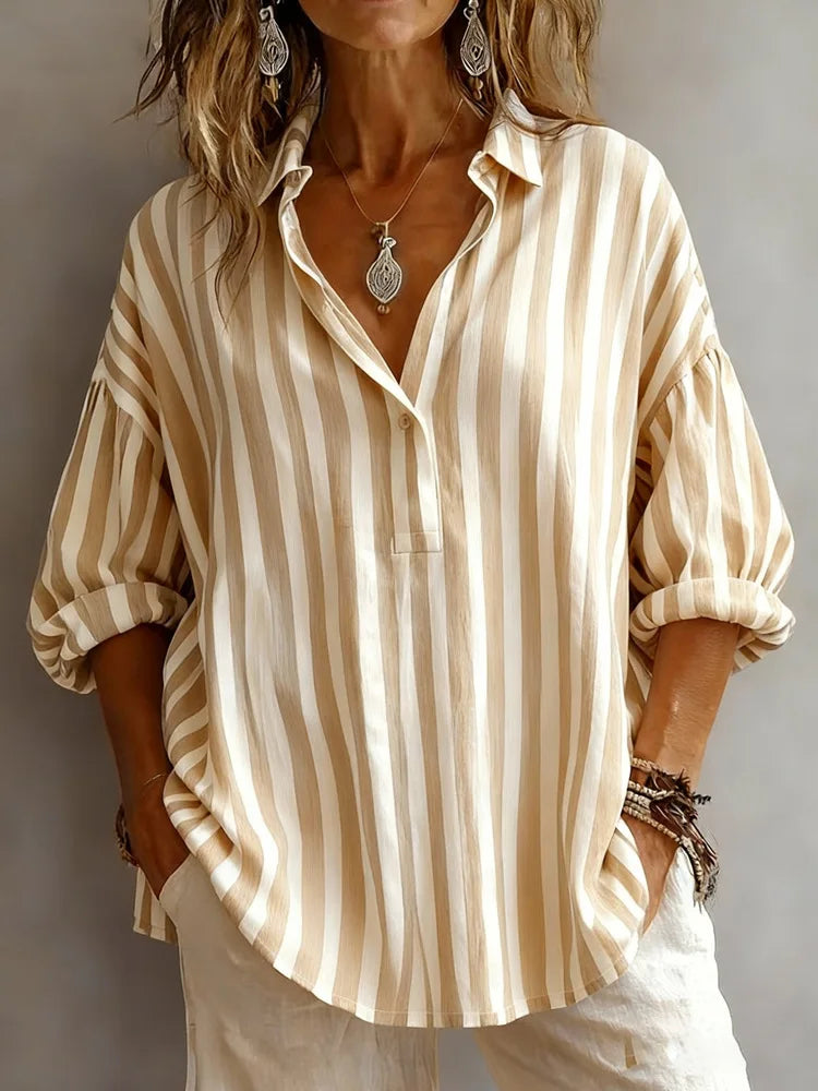 Camicia  Donna Righe Oversize